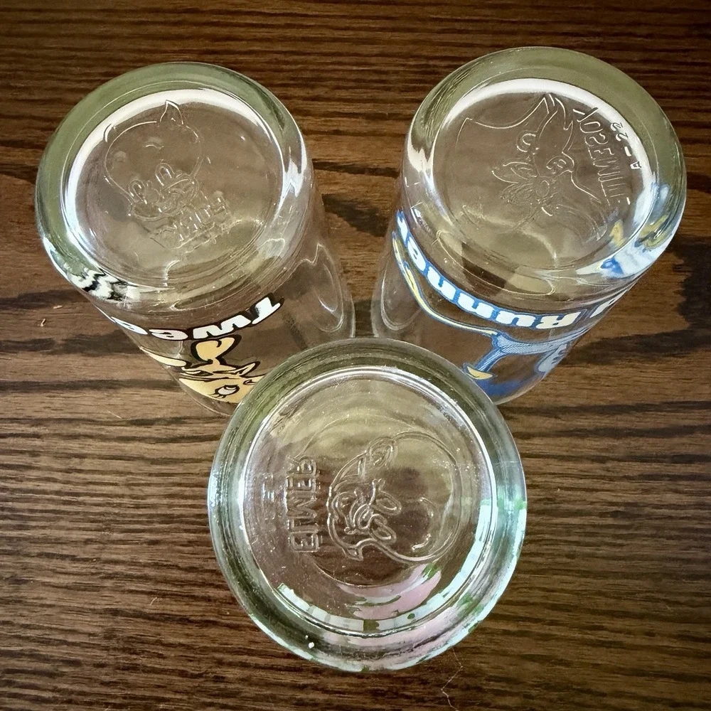 Set of 3 Pepsi Collector Series Looney Tunes 1976 Warner Bros Cartoon Glasses